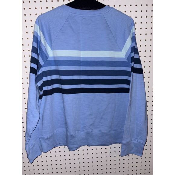 L.L Bean woman’s peak island striped crewneck size plus 1x - Picture 2 of 5